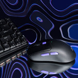 Mouse wireless Proove Everon (WMEV00022002), pentru Gaming, Type-C, 6 Buttons, 800-10000DPI, 500mAh, 1.5m, alb