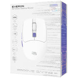 Mouse wireless Proove Everon (WMEV00022002), pentru Gaming, Type-C, 6 Buttons, 800-10000DPI, 500mAh, 1.5m, alb