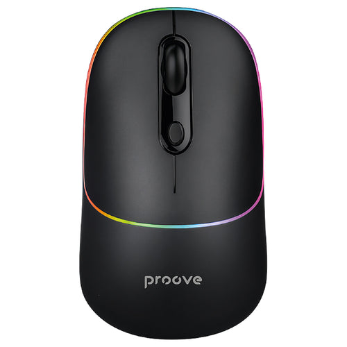 Mouse wireless Proove Blink (WMBL00002001), pentru Office, Ergonomic, 2.4GHz, BT5.0, 4 Buttons, 800-1600DPI, 650mAh, negru