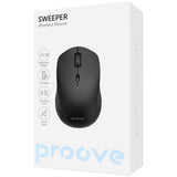 Mouse wireless Proove Sweeper (WMSW00011001), Standard, 2.4GHz, Bluetooth, 6 Buttons, 800-1600DPI, 1x AA Battery, negru