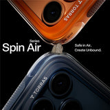 Husa pentru iPhone 17 Pro, Torras Ostand Spin Air Series, portocaliu