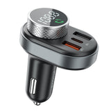 Incarcator auto Proove cu Modulator FM (FMSL30110001), USB, Type-C, U-Disk, TF, Bluetooth 5.4, Incarcare rapida, 30W, negru