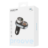 Incarcator auto Proove cu Modulator FM (FMSL30110001), USB, Type-C, U-Disk, TF, Bluetooth 5.4, Incarcare rapida, 30W, negru