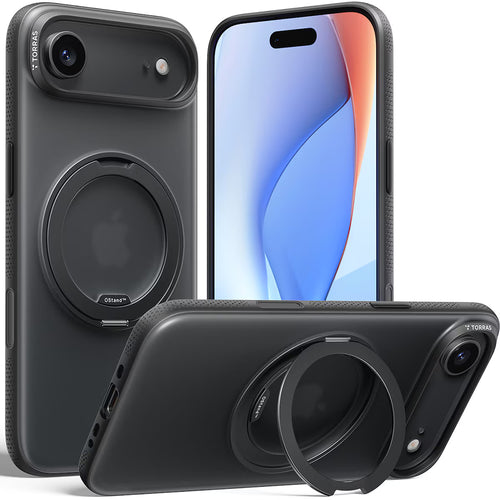 Husa pentru iPhone 17 Air, Torras Ostand R Fitness Series, negru