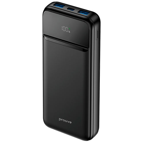 Baterie externa Proove Illuminator 2 (PBIP10212201), Type-C, 2x USB, cu Afisaj LED, Incarcare rapida, 22.5W, 10000mAh, negru