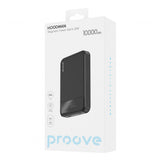 Baterie externa Proove Hoodman (PBH120010001), Type-C, Lightning, Magnetic, cu Afisaj LED, Qi, 20W, 10000mAh, negru