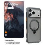 Husa pentru iPhone 17 Pro, Torras Ostand Spin Air Series, negru