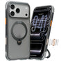 Husa pentru iPhone 17 Pro, Torras Ostand Spin Air Series, negru