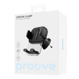 Suport auto Proove Crystal Clamp (CHCC00000001), Grila ventilatie, Mechanical Clamp, Secure Fastening, pentru 4.7-6.9 Phones, negru