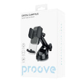 Suport auto Proove Crystal Clema Plus (CHCSP0000001), Bord, Mechanical Clema, Ventuza, Stylish, Universal, negru
