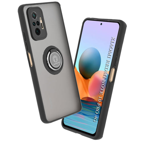 Husa pentru Xiaomi Redmi Note 10 Pro, Techsuit Glinth, negru