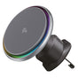 Suport auto Proove cu Wireless Charging Icecore (WHIC15002003), Grila ventilatie, Strong Magnet, Active Cooling, Qi2 15W, gri