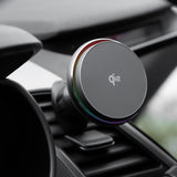 Suport auto Proove cu Wireless Charging Icecore (WHIC15002003), Grila ventilatie, Strong Magnet, Active Cooling, Qi2 15W, gri