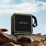 Boxa portabila Acefast Nano (K3), Bluetooth 5.4, Lumini RGB, Handsfree Calls, USB, TF, AUX, IPX6, USB-C, 2600mAh, negru