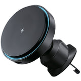 Suport auto Proove cu Wireless Charging Light Circle (WHLC15010001), MagSafe, pentru Grila ventilatie, 360°, 15W, Albastru LED, negru