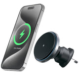 Suport auto Proove cu Wireless Charging Magic Circle Pro (WHMP15010001), MagSafe, pentru Grila ventilatie, 360, Qi2 15W, LED, negru