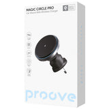 Suport auto Proove cu Wireless Charging Magic Circle Pro (WHMP15010001), MagSafe, pentru Grila ventilatie, 360, Qi2 15W, LED, negru