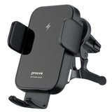 Suport auto Proove cu Incarcare Wireless Triple Clema (WHTC15010001), pentru Grila ventilatie, Automatic Arms, 15W, 4.0-6.9, negru