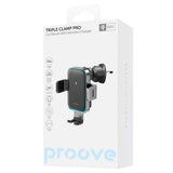 Suport auto Proove cu Incarcare Wireless Triple Clema Pro (WHTP15010004), 2in1 Suport, Automatic, LED, Qi2 15W, metalic