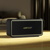 Boxa portabila Acefast Ultra (K3), BT 5.4, TF, AUX, Lumini RGB, DSP Processor, 360° Sound, IPX6, 120W, 4500mAh, negru