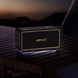 Boxa portabila Acefast Ultra (K3), BT 5.4, TF, AUX, Lumini RGB, DSP Processor, 360° Sound, IPX6, 120W, 4500mAh, negru