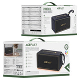 Boxa portabila Acefast Ultra (K3), BT 5.4, TF, AUX, Lumini RGB, DSP Processor, 360° Sound, IPX6, 120W, 4500mAh, negru