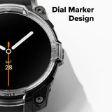 Curea pentru Samsung Galaxy Watch8 44mm, Ringke Rugged Gear, negru/transparenta