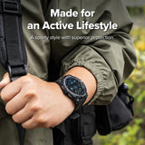 Curea pentru Samsung Galaxy Watch8 44mm, Ringke Rugged Gear, negru/transparenta