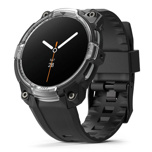 Curea pentru Samsung Galaxy Watch8 44mm, Ringke Rugged Gear, negru/transparenta