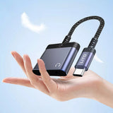 Adaptor Lito Audio Adapter (LA04T), Type-C to Jack 3.5mm, Type-C, Support Calls, Incarcare Rapida, 60W, Negru