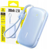 Baterie Externa Baseus Enerfill FC21 Qpow 3 Ultra (E0027L03), cu Detasabil Cable, 10000mAh, 22.5W, USB, USB-C, Albastru