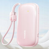 Baterie Externa Baseus Enerfill FC21 Qpow 3 Ultra (E0027L02), cu Detasabil Cable, 10000mAh, 22.5W, USB, USB-C, Roz