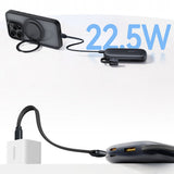 Baterie Externa Baseus Enerfill FC21 Qpow 3 Ultra (E0027L00), cu Detasabil Cable, 10000mAh, 22.5W, USB, USB-C, Negru