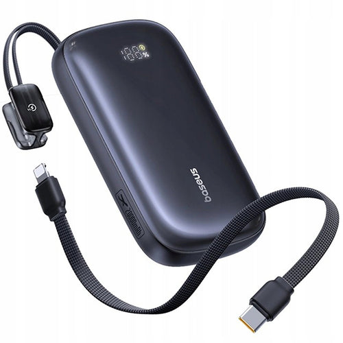 Baterie Externa Baseus Enerfill FC21 Qpow 3 Ultra (E0027L00), cu Detasabil Cable, 10000mAh, 22.5W, USB, USB-C, Negru