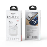 Casti wireless Yesido (TWS31), cu 13mm Difuzor, Bluetooth 5.4, Semi-Design in-ear, 300mAh, Type-C, alb
