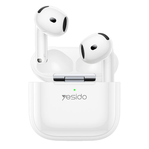 Casti wireless Yesido (TWS31S), TWS, Microfon, Bluetooth 5.4, Semi-Design in-ear, 300mAh, Small Package, alb