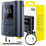 Baseus Car Compressor Gotrip VA1 Super Mini (C0119501), Wireless, cu Display, 19 Cylinder, Auto-Stop, 82W, Cosmic Negru