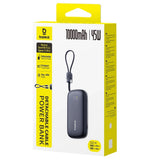 Baterie Externa Baseus Enerfill FC21 Qpow 3 Ultra (E0027Q00), cu Detasabil Cable, 10000mAh, 45W, USB, USB-C, Negru
