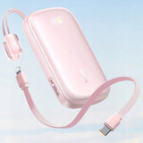 Baterie Externa Baseus Enerfill FC21 Qpow 3 Ultra (E0027Q02), Detasabil Cable, 10000mAh, 45W, Afisaj Digital, Roz