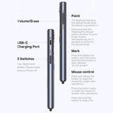Baseus Orange Dot Wireless Presenter (B00231700811-00), AI Voice Recognition, Dual-Mode Connection, Gri