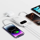 Baterie Externa Baseus Enerfill FC31 Qpow 3 (E0028C00), USB-C/Lightning Cables, 10000mAh, 45W, Afisaj Digital, Negru