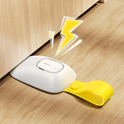 Baseus Door Stop Alarm Heyo (Z0004900), Includes AAA Battery, Anti-Slip Silicone Padding, Smart Chip Filters, Moon Alb