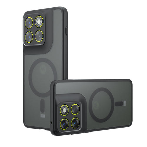 Husa pentru Motorola Edge 70, Techsuit PureFrost MagSafe, negru frost