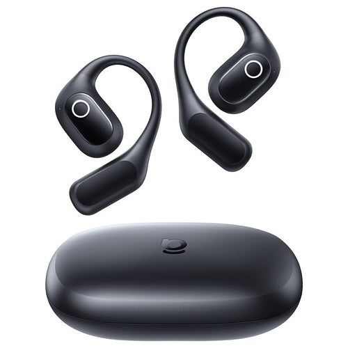 Casti wireless Baseus Eli 2i Fit (A0102604), Open-ear Design, Bluetooth 6.0, 2-Microfon AI ENC, 600mAh, IPX5, negru