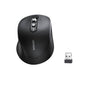 Mouse wireless UGREEN M752 (75498B), Multi-mode, Bluetooth 5.4, 2.4Ghz, 4D Scroll Wheel, 1000-5000DPI, 2x AA Battery, negru