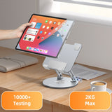 Suport de birou Yesido Suport de birou (C293), pentru Tablet, Good Heat Releasing, Folding Design, Aliaj aluminiu, argintiu