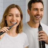 Periuta de dinti electrica Bitvae dinti electrica (E11) + Irigator oral (F5020E), Ultrasonic, 2x4 Heads, 5 Brush Modes, 3 Irrigate Modes, negru