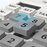 Yesido Desk Calculator (EC10), LCD Display, Ergonomic Design, Solar and Battery Power Source, MAx 12 Digits of Number, Alb