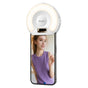 Yesido LED Selfie Light cu Phone Clip (DH13), 400mAh, 6.8W, 3 Lights Mode, Alb