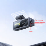 Yesido Dash Camera (KM22), 120° Wide-Angle Lens, 1080P Dual-Channel Recording, Negru